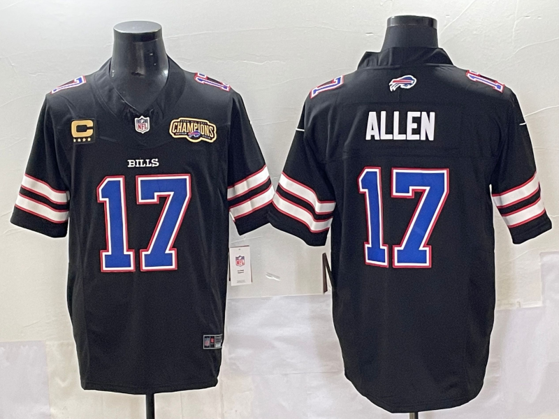 Men 2025 Buffalo Bills #17 Allen Black Nike Limited NFL Jersey style 003